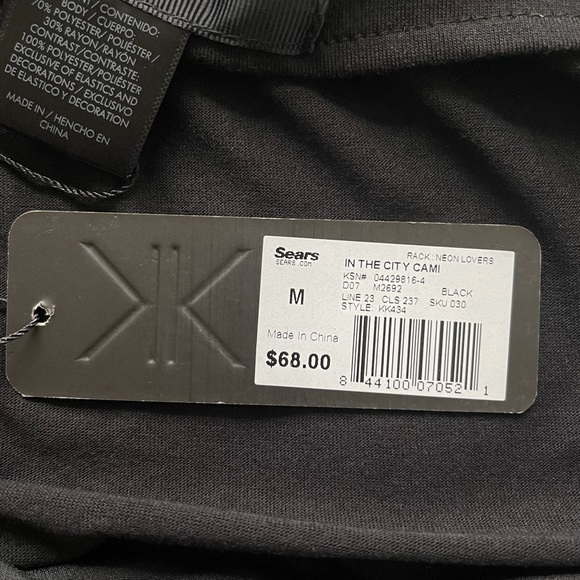 Kardashian Kollection Flowy, Embellished Tank Top Black M (Women’s) - Picture 6 of 8